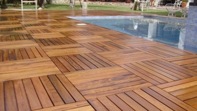 Deck de Madeira para Piscina Preço Parelheiros - Aplicação de Deck de Madeira