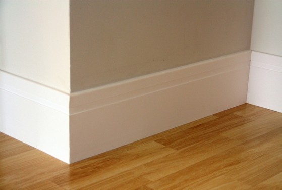 Rodapé Mdf 10cm Branco Valinhos - Rodapé Mdf