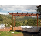 deck de madeira na parede  preço Vila Anastácio