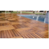 deck de madeira para piscina preço Brás