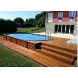 quanto custa deck de madeira para sacada Residencial Três